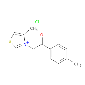 Thiazolium, 4-methyl-3-[2-(4-methylphenyl)-2-oxoethyl]-, chloride