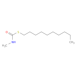Carbamothioic acid, methyl-, S-decyl ester