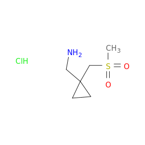 [1-(methanesulfonylmethyl)cyclopropyl]methanamine hydrochloride