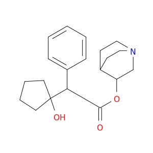Benzeneacetic acid, a-(1-hydroxycyclopentyl)-,1-azabicyclo[2.2.2]oct-3-yl ester