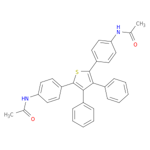 Acetamide, N,N'-[(3,4-diphenyl-2,5-thiophenediyl)di-4,1-phenylene]bis-