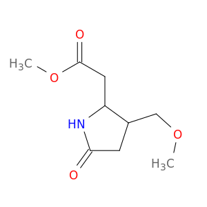 2-Pyrrolidineaceticacid, 3-(methoxymethyl)-5-oxo-, methyl ester