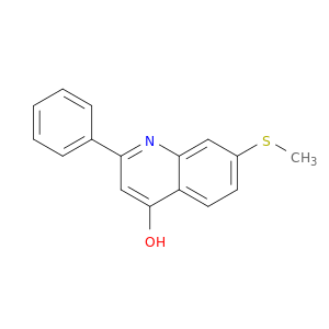 4-Quinolinol, 7-(methylthio)-2-phenyl-