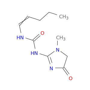 Urea, N-(4,5-dihydro-1-methyl-4-oxo-1H-imidazol-2-yl)-N'-1-pentenyl-