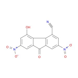 9H-Fluorene-4-carbonitrile, 5-hydroxy-2,7-dinitro-9-oxo-