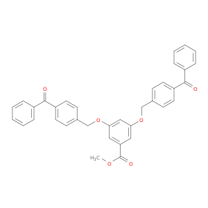 Benzoic acid, 3,5-bis[(4-benzoylphenyl)methoxy]-, methyl ester