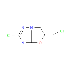 Oxazolo[3,2-b][1,2,4]triazole, 2-chloro-5-(chloromethyl)-5,6-dihydro-