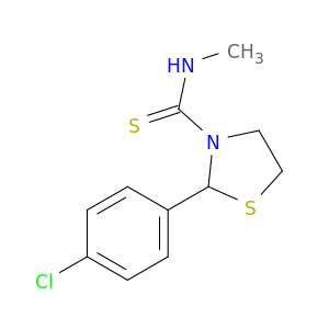 3-Thiazolidinecarbothioamide, 2-(4-chlorophenyl)-N-methyl-