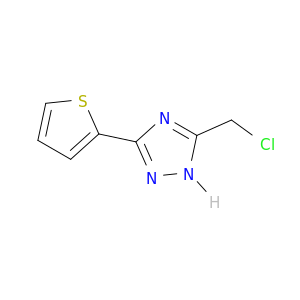 5-(chloromethyl)-3-(thiophen-2-yl)-1H-1,2,4-triazole