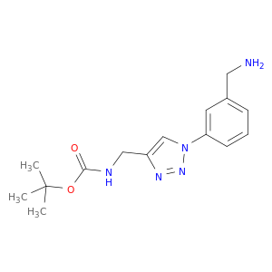 tert-Butyl N-({1-[3-(Aminomethyl)phenyl]-1H-1,2,3-triazol-4-yl}methyl)carbamate