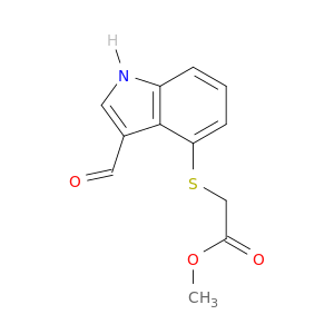 Acetic acid, [(3-formyl-1H-indol-4-yl)thio]-, methyl ester