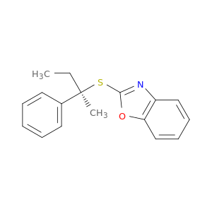 Benzoxazole, 2-[[(1R)-1-methyl-1-phenylpropyl]thio]-