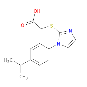 2-({1-[4-(Propan-2-yl)phenyl]-1H-imidazol-2-yl}sulfanyl)acetic Acid