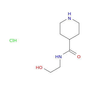 4-哌啶羧酰胺,N-(2-羟乙基)-,盐酸盐(1：1)