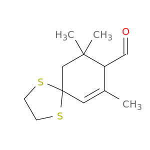 1,4-Dithiaspiro[4.5]dec-6-ene-8-carboxaldehyde, 7,9,9-trimethyl-