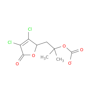 Carbonic acid, 3,4-dichloro-2,5-dihydro-5-oxo-2-furanyl1,1-dimethylethyl ester