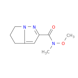 4H-PYRROLO[1,2-B]PYRAZOLE-2-CARBOXAMIDE, 5,6-DIHYDRO-N-METHOXY-N-METHYL-