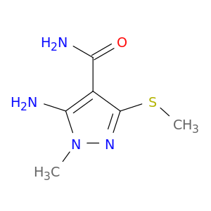 5-氨基-1-甲基-3-(甲基硫烷基)-1H-吡唑-4-酰胺
