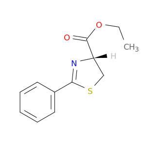 4-Thiazolecarboxylic acid, 4,5-dihydro-2-phenyl-, ethyl ester, (R)-