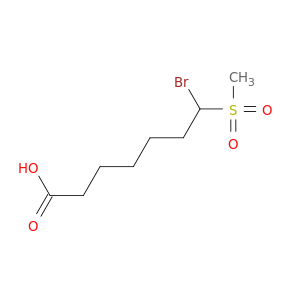 Heptanoic acid, 7-bromo-7-(methylsulfonyl)-