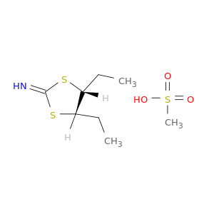1,3-Dithiolan-2-imine, 4,5-diethyl-, cis-, methanesulfonate