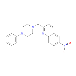 Quinoline, 6-nitro-2-[(4-phenyl-1-piperazinyl)methyl]-