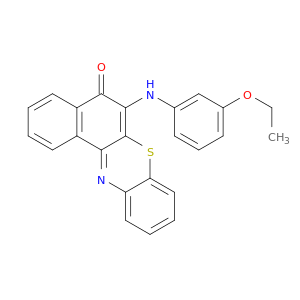 5H-Benzo[a]phenothiazin-5-one, 6-[(3-ethoxyphenyl)amino]-