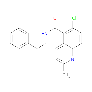 5-Quinolinecarboxamide, 6-chloro-2-methyl-N-(2-phenylethyl)-