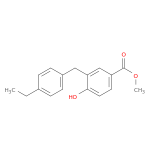 Benzoic acid, 3-[(4-ethylphenyl)methyl]-4-hydroxy-, methyl ester
