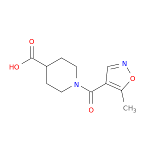 1-(5-Methyl-1,2-oxazole-4-carbonyl)piperidine-4-carboxylic Acid