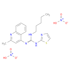 1-PENTYL-2-(2-METHYL-4-QUINOLYL)-3-(THIAZOL-2-YL)GUANIDINE DINITRATE