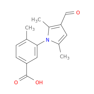 3-(3-Formyl-2,5-dimethyl-1H-pyrrol-1-yl)-4-methylbenzoic acid