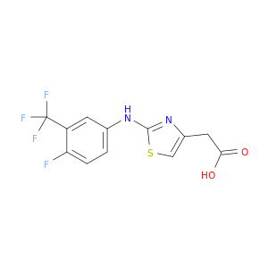 4-Thiazoleacetic acid, 2-[[4-fluoro-3-(trifluoromethyl)phenyl]amino]-