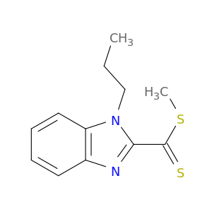 1H-Benzimidazole-2-carbodithioic acid, 1-propyl-, methyl ester