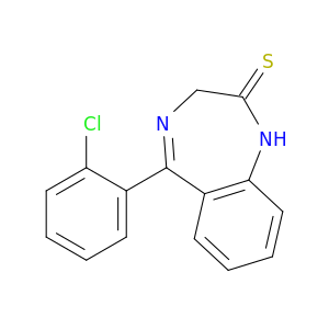 2H-1,4-Benzodiazepine-2-thione, 5-(2-chlorophenyl)-1,3-dihydro-