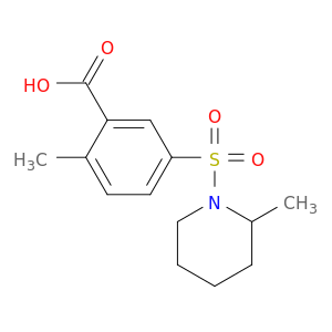 2-Methyl-5-[(2-methylpiperidin-1-yl)sulfonyl]benzoic Acid