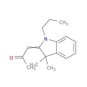2-Propanone, 1-(1,3-dihydro-3,3-dimethyl-1-propyl-2H-indol-2-ylidene)-
