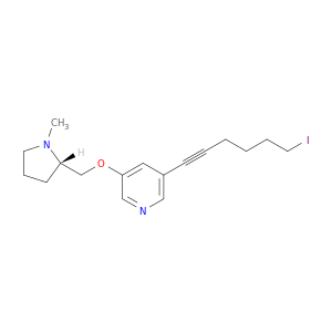 Pyridine, 3-(6-iodo-1-hexynyl)-5-[[(2S)-1-methyl-2-pyrrolidinyl]methoxy]-