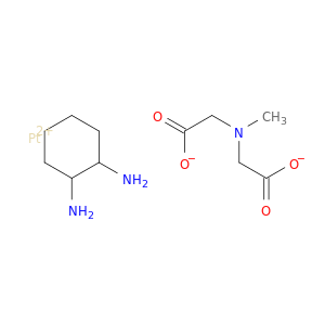 platinum(2+) 2,2'-(methylimino)diacetate cyclohexane-1,2-diamine(1:1:1)