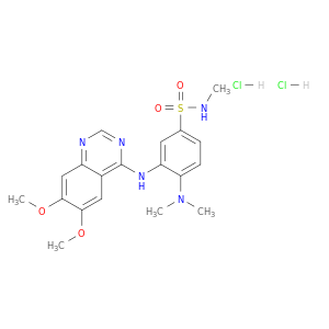3-[(6,7-二甲氧基-4-喹唑啉基)氨基]-4-(二甲基氨基)-N-甲基苯磺酰胺二盐酸盐