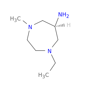 1H-1,4-DIAZEPIN-6-AMINE, 1-ETHYLHEXAHYDRO-4-METHYL-, (6R)-