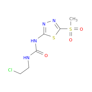 Urea, N-(2-chloroethyl)-N'-[5-(methylsulfonyl)-1,3,4-thiadiazol-2-yl]-