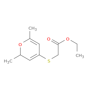 ETHYL 2-[(2,6-DIMETHYL-2H-PYRAN-4-YL)SULFANYL]ACETATE