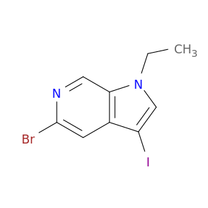5-溴-1-乙基-3-碘-1H-吡咯并[2,3-c]吡啶