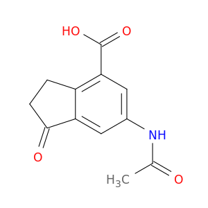 6-Acetamido-1-oxo-2,3-dihydro-1H-indene-4-carboxylic acid