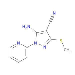 5-Amino-3-(methylsulfanyl)-1-(pyridin-2-yl)-1H-pyrazole-4-carbonitrile