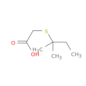 Acetic acid, [(1,1-dimethylpropyl)thio]-