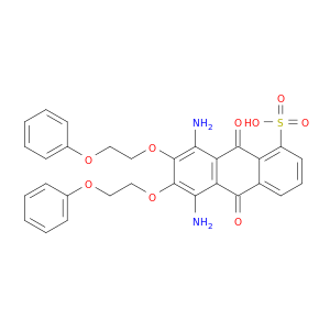 Anthracenesulfonicacid, 5,8-diamino-9,10-dihydro-9,10-dioxo-6,7-bis(2-phenoxyethoxy)- (9CI)