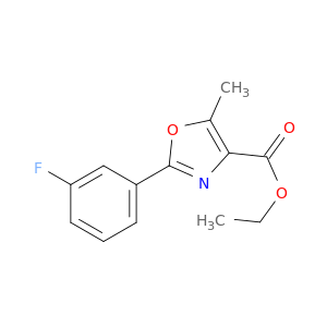 4-Oxazolecarboxylic acid, 2-(3-fluorophenyl)-5-methyl-, ethyl ester
