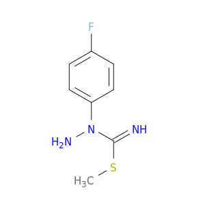 Hydrazinecarboximidothioic acid, 1-(4-fluorophenyl)-, methyl ester